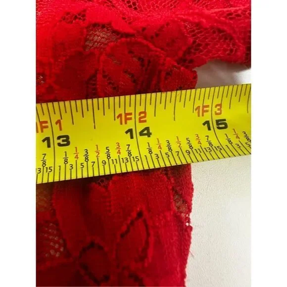 Women’s Express Red Lace Backless Bodycon Dress Size XS - Picture 9 of 13